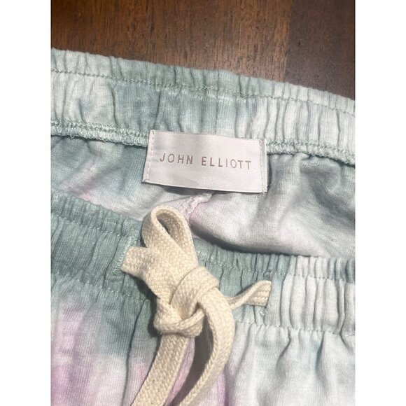 JOHN ELLIOTT Reconstructed Tie Dye Shorts in Mineral & Opal 2 Medium New Womens - Picture 12 of 15